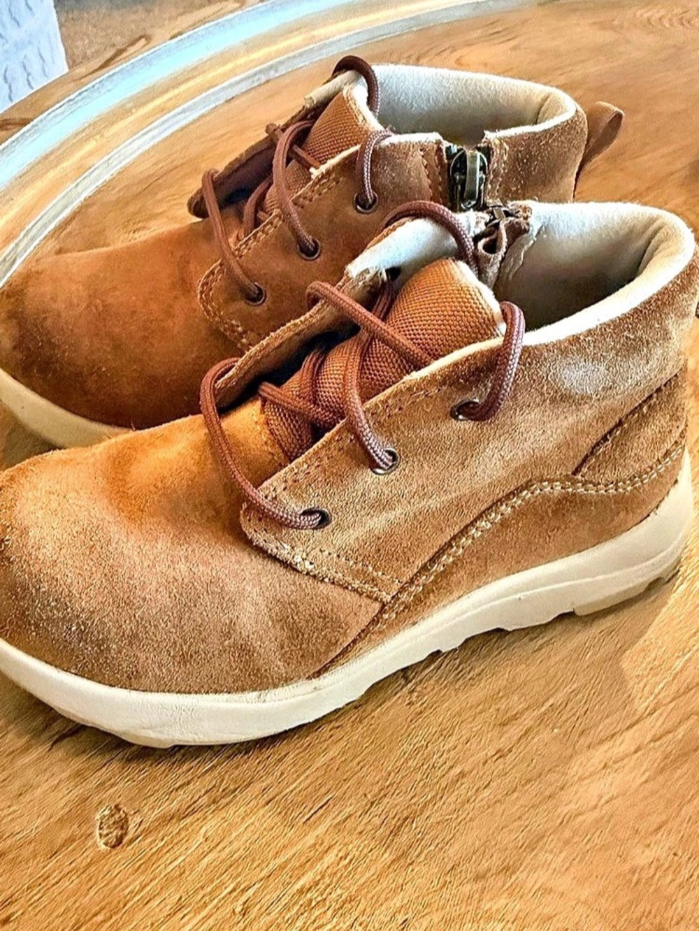 UGG Kids Canoe III Weather Chukka Boots Chestnut Suede Toddler Size 11